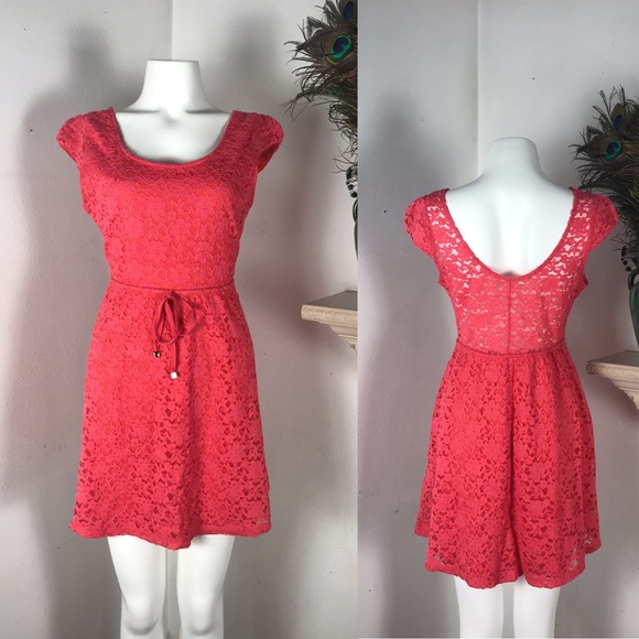 C’est Toi Dresses & Skirts - LAST CHANCE CLEARANCE Toi Lace Fit & Flare Dress